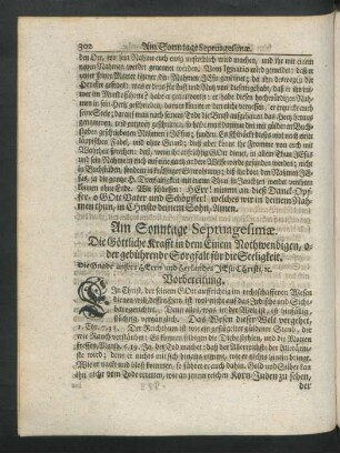 Am Sonntage Septuagesimae