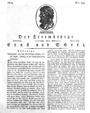 Nro. 143., Donnerstag den 19. July