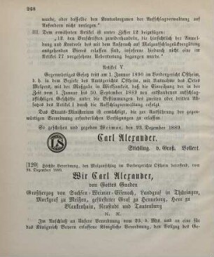 120. Höchste Verordnung, den Malzaufschlag im Vordergerichte Ostheim betreffend