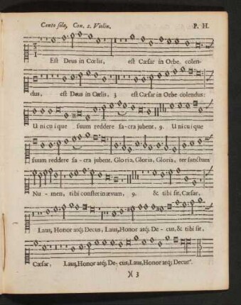 Canto solo, Con. 2. Violin.