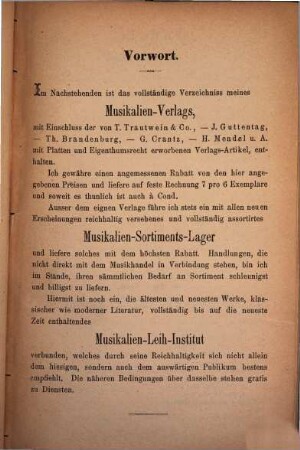 Verlagscatalog der T. Trautwein'schen Buch- und Musikalienhandlung
