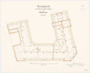 Provinzialsteuerdirektion, Magdeburg: Grundriss Dachgeschoss 1:100