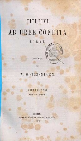 Titi Livi ab urbe condita libri, 8. Buch XXXV - XXXVIII