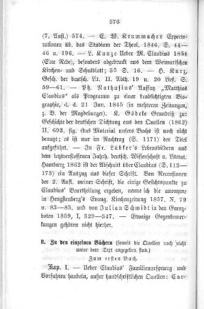 Zum ersten Buch.