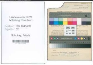 Entnazifizierung Frieda Schukay , geb. 01.05.1889 (Lehrerin)