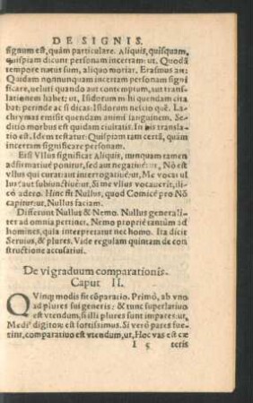 De vi graduum comparationis. Caput II.