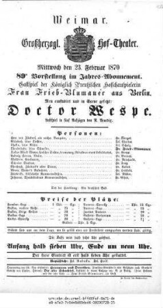 Doctor Wespe