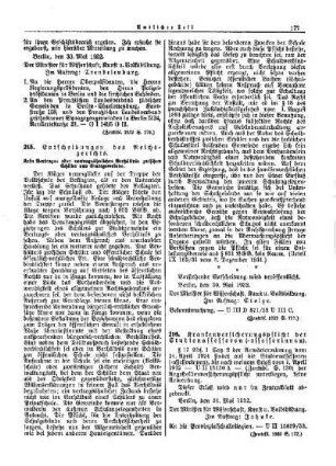 Entscheidungen des Reichsgerichts : [Amtlicher Teil]