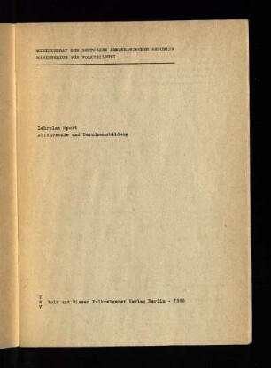 1988: Abiturstufe und Berufsausbildung