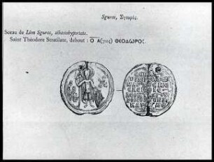Münze mit dem Hl. Theodor