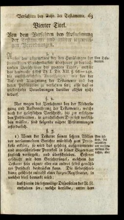 Vierter Titel.