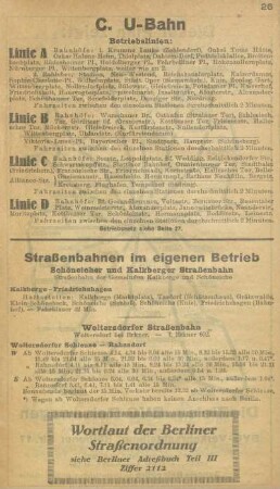 Straßenbahnen im eigenen Betrieb