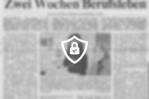 Zwei Wochen Berufsleben
