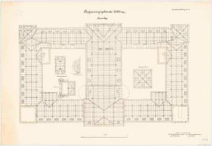 Regierungsgebäude, Koblenz: Grundriss Sparrenlage 1:100