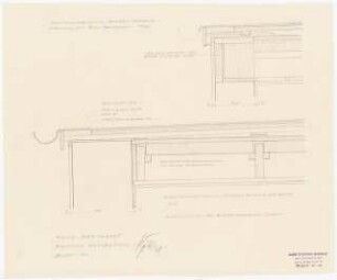 Mietshaus Schönwalder Allee (Haus Bernhardt), Berlin-Spandau Wiederaufbau: Gesimsausbildung 1:5