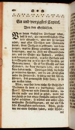 Ein und vierzigstes Capitel - Fünf und vierzigstes Capitel