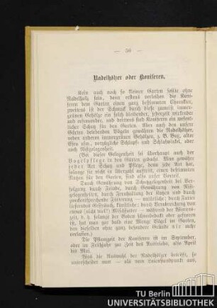 Nadelhölzer oder Koniferen.