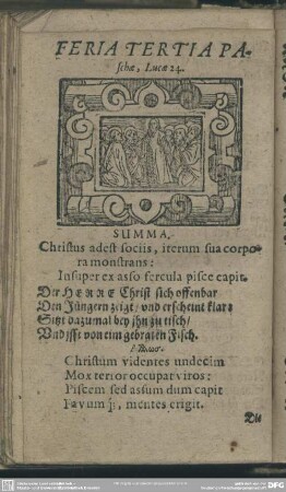 Feria Tertia Paschae, Lucae 24.