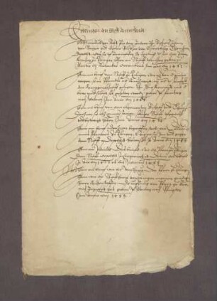 Regestenverzeichniss der auf das Stift in Ettlingen bezügliche Urkunden