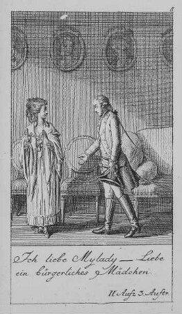 Illustration zu Schillers "Kabale und Liebe", Blatt 5 (2. Akt, 3. Szene)