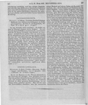 Fingerhuth, C. A.: Tentamen Florulae Lichenum Eiffliacae sive Enumeratio Lichenum in Eifflia provenientium. Nürnberg: Schrag 1829