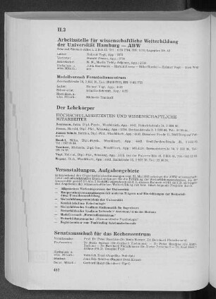 Arbeitsstelle für wissenschaftliche Weiterbildung der Universität Hamburg - AWW