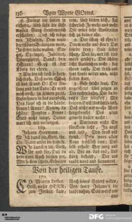 Von der heiligen Taufe.