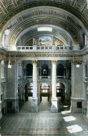 Leipzig. Wandelhalle der Universität, Westseite