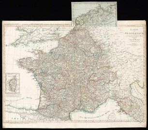Karte von Frankreich