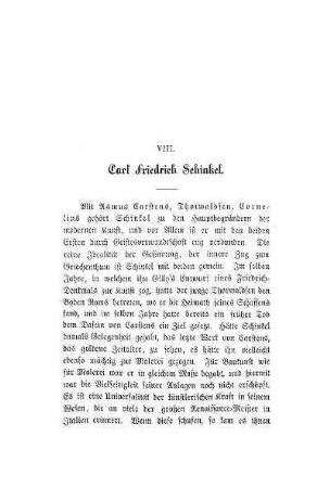 VIII. Carl Friedrich Schinkel