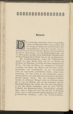 Malerei.