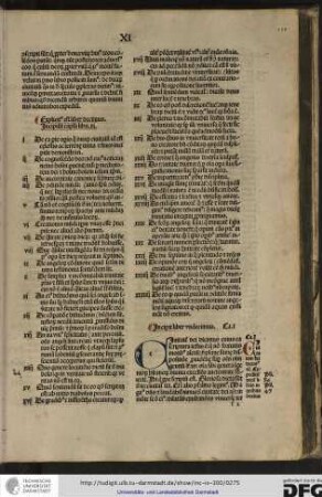 Incipit liber undecimus. Capitulum I.