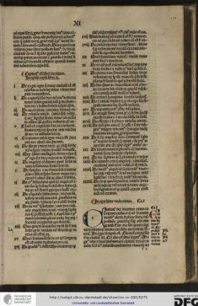 Incipit liber undecimus. Capitulum I.