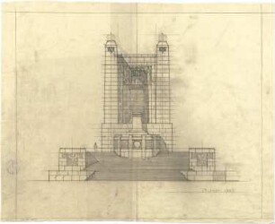 Pfann, Paul; Hamburg; Bismarck-Denkmal - Ansicht
