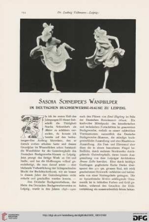 Sascha Schneider's Wandbilder im deutschen Buchgewerbe-Hause zu Leipzig
