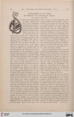 Tafelgemälde aus der Schule des Meisters der Lyversberger Passion