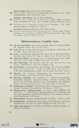 Bildnisminiaturen, Graphik, Varia (Nr. 301-313)