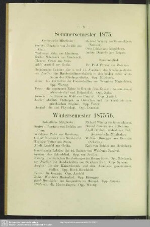 Wintersemester 1875/76