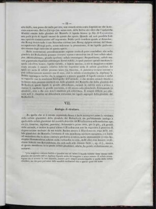 VII. Analogie di Struttura.