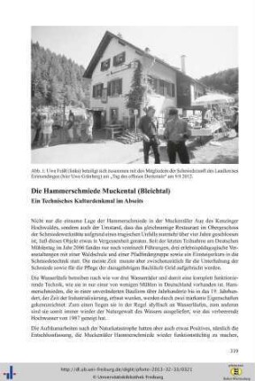 Die Hammerschmiede Muckental (Bleichtal). Ein Technisches Kulturdenkmal im Abseits