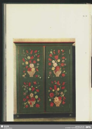 Schrank mit Lackmalerei