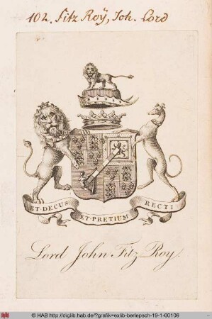 Wappen des Lords John Fitz Roy