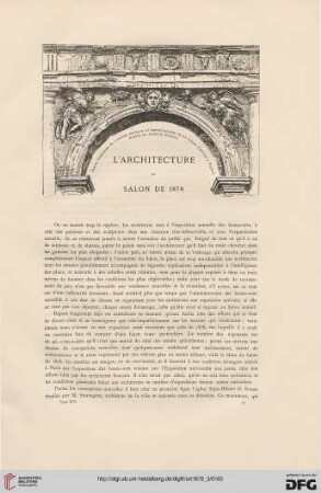 4: L' architecture au Salon de 1878