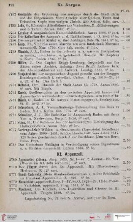 Kt. Appenzell (Nr. 2769 - 2788)