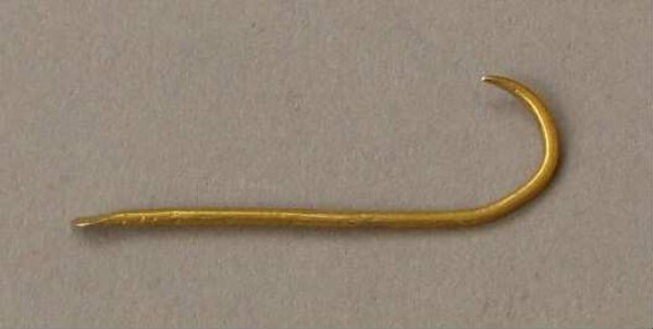 Gold fishhook