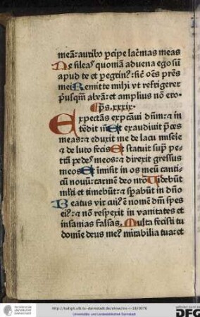 Psalmus xxxix.