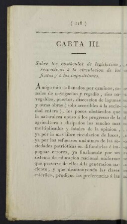 Carta III.