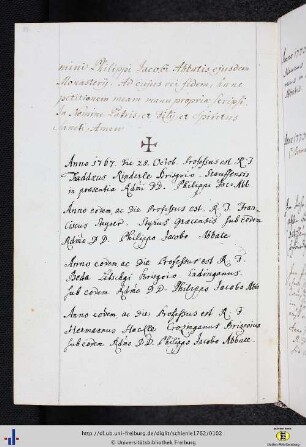 Nachtrag 1767 - 1795