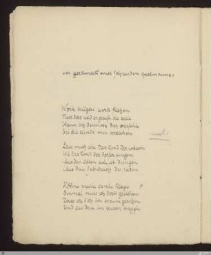 Worte trügen worte fliehen : [SW III: H2]; [SW III, S. 58/135]