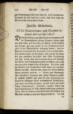 Zwölfte Abtheilung.